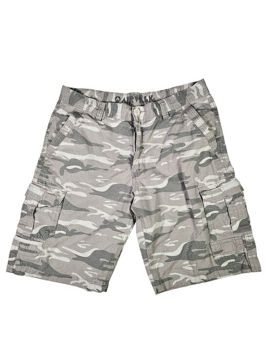 Airwalk Other - Airwalk Cargo Shorts Men's Size 34x10" Gray Camoflage Y2K Skater